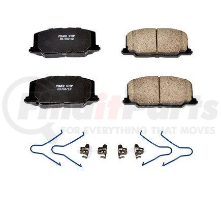 17-356 by POWERSTOP BRAKES - Z17 EVOLUTION CERAMIC BRAKE PADS W/ HARDWARE