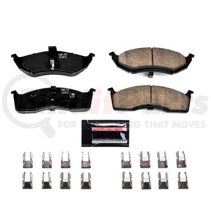 Z23730 by POWERSTOP BRAKES - Z23 EVOLUTION SPORT CARBON-FIBER BRAKE PADS W/ HARDWARE