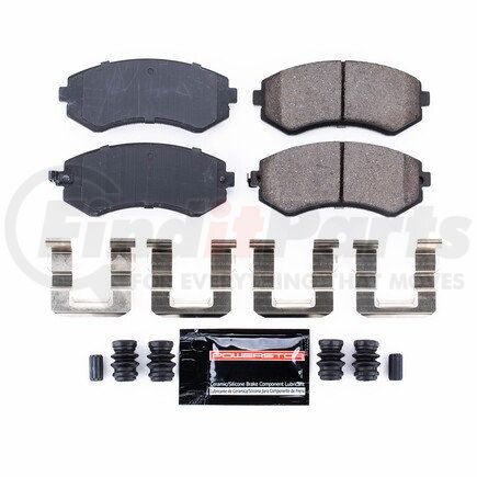 Z23422 by POWERSTOP BRAKES - Z23 EVOLUTION SPORT CARBON-FIBER BRAKE PADS W/ HARDWARE