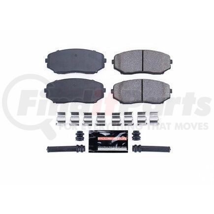 Z231258 by POWERSTOP BRAKES - Z23 EVOLUTION SPORT CARBON-FIBER BRAKE PADS W/ HARDWARE