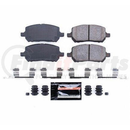 Z23956 by POWERSTOP BRAKES - Z23 EVOLUTION SPORT CARBON-FIBER BRAKE PADS W/ HARDWARE