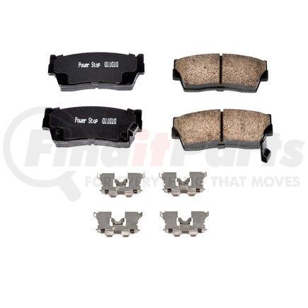 17-418 by POWERSTOP BRAKES - Z17 EVOLUTION CERAMIC BRAKE PADS W/ HARDWARE