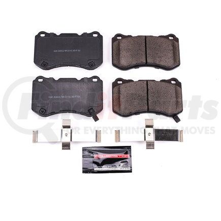 Z231049 by POWERSTOP BRAKES - Z23 EVOLUTION SPORT CARBON-FIBER BRAKE PADS W/ HARDWARE