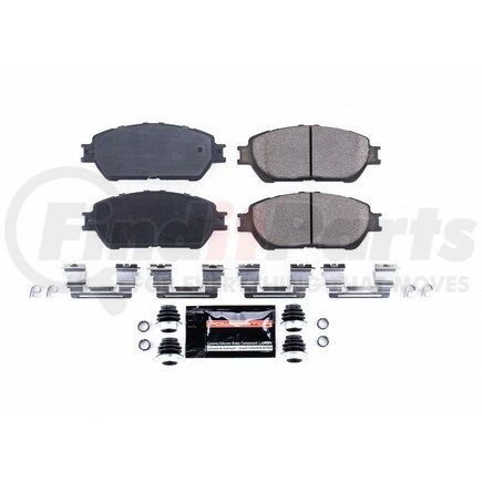 Z23906B by POWERSTOP BRAKES - Z23 EVOLUTION SPORT CARBON-FIBER BRAKE PADS W/ HARDWARE