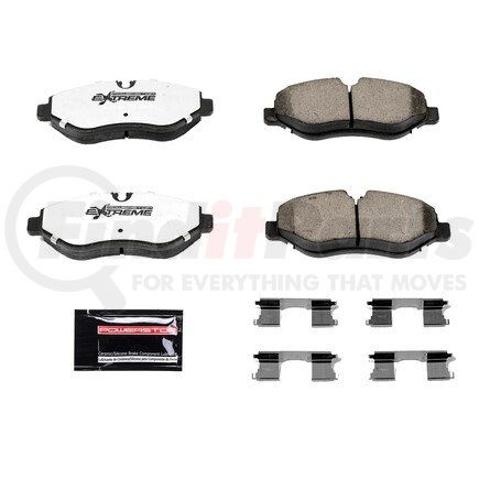 Z36-1316 by POWERSTOP BRAKES - Z36 TRUCK & TOW CARBON-FIBER CERAMIC BRAKE PADS W/ HARDWARE