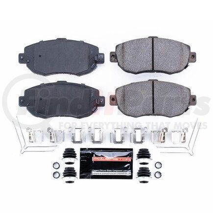 Z23619 by POWERSTOP BRAKES - Z23 EVOLUTION SPORT CARBON-FIBER BRAKE PADS W/ HARDWARE