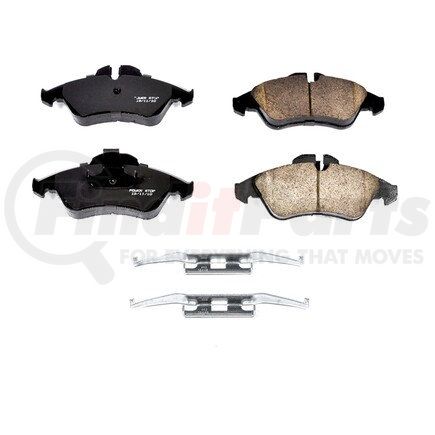 17950 by POWERSTOP BRAKES - Z17 EVOLUTION CERAMIC BRAKE PADS W/ HARDWARE