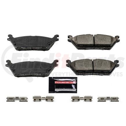 Z231790 by POWERSTOP BRAKES - Z23 EVOLUTION SPORT CARBON-FIBER BRAKE PADS W/ HARDWARE