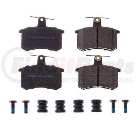 17-228 by POWERSTOP BRAKES - Z17 EVOLUTION CERAMIC BRAKE PADS W/ HARDWARE