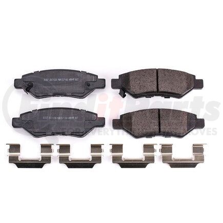 17-1337 by POWERSTOP BRAKES - Z17 EVOLUTION CERAMIC BRAKE PADS W/ HARDWARE