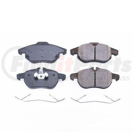 17-1106 by POWERSTOP BRAKES - Z17 EVOLUTION CERAMIC BRAKE PADS W/ HARDWARE