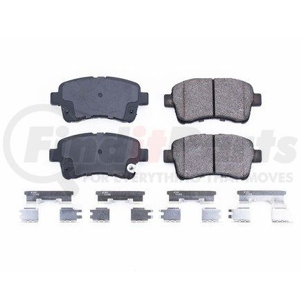 17-937 by POWERSTOP BRAKES - Z17 EVOLUTION CERAMIC BRAKE PADS W/ HARDWARE