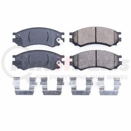 17-507 by POWERSTOP BRAKES - Z17 EVOLUTION CERAMIC BRAKE PADS W/ HARDWARE