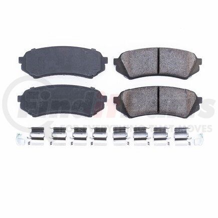 17-773 by POWERSTOP BRAKES - Z17 EVOLUTION CERAMIC BRAKE PADS W/ HARDWARE