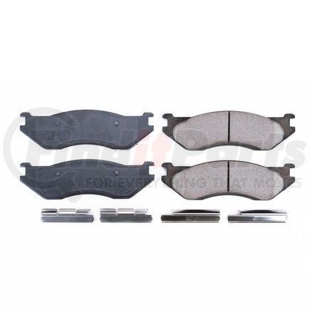 17-966 by POWERSTOP BRAKES - Z17 EVOLUTION CERAMIC BRAKE PADS W/ HARDWARE