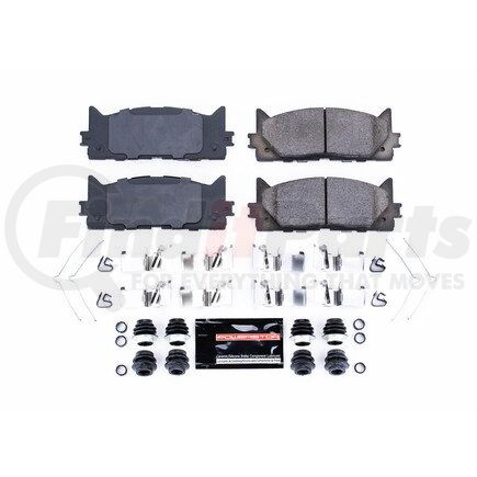 Z231293 by POWERSTOP BRAKES - Z23 EVOLUTION SPORT CARBON-FIBER BRAKE PADS W/ HARDWARE