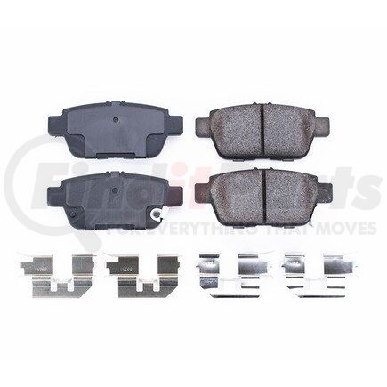 17-1103 by POWERSTOP BRAKES - Z17 EVOLUTION CERAMIC BRAKE PADS W/ HARDWARE