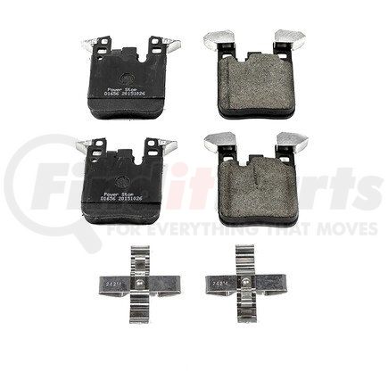 17-1656 by POWERSTOP BRAKES - Z17 EVOLUTION CERAMIC BRAKE PADS W/ HARDWARE