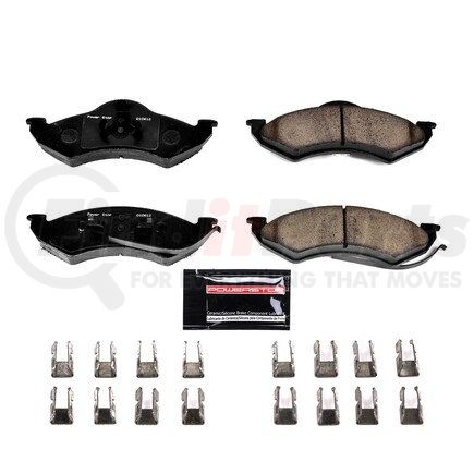 Z23746 by POWERSTOP BRAKES - Z23 EVOLUTION SPORT CARBON-FIBER BRAKE PADS W/ HARDWARE