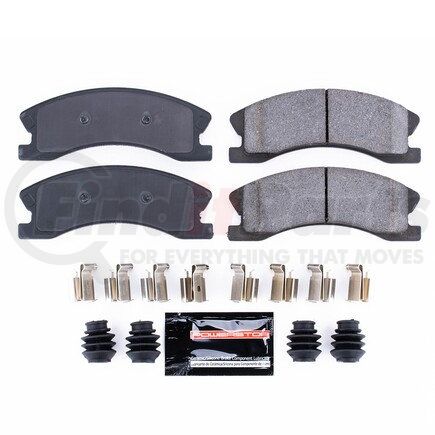 Z23945 by POWERSTOP BRAKES - Z23 EVOLUTION SPORT CARBON-FIBER BRAKE PADS W/ HARDWARE