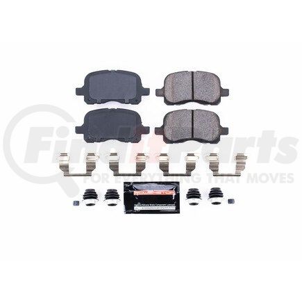 Z23741 by POWERSTOP BRAKES - Z23 EVOLUTION SPORT CARBON-FIBER BRAKE PADS W/ HARDWARE