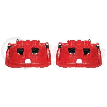 S5236 by POWERSTOP BRAKES - Red Powder Coated Calipers