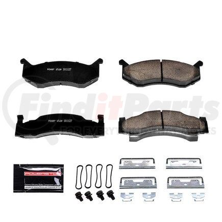 Z23269 by POWERSTOP BRAKES - Z23 EVOLUTION SPORT CARBON-FIBER BRAKE PADS W/ HARDWARE