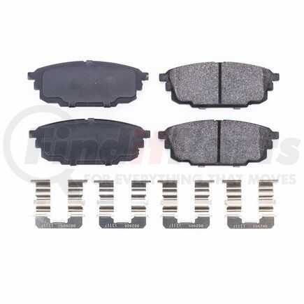 17-892 by POWERSTOP BRAKES - Z17 EVOLUTION CERAMIC BRAKE PADS W/ HARDWARE