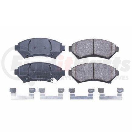 17-699 by POWERSTOP BRAKES - Z17 EVOLUTION CERAMIC BRAKE PADS W/ HARDWARE