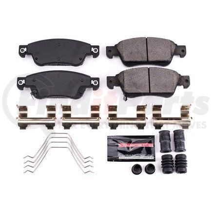 Z231287 by POWERSTOP BRAKES - Z23 EVOLUTION SPORT CARBON-FIBER BRAKE PADS W/ HARDWARE