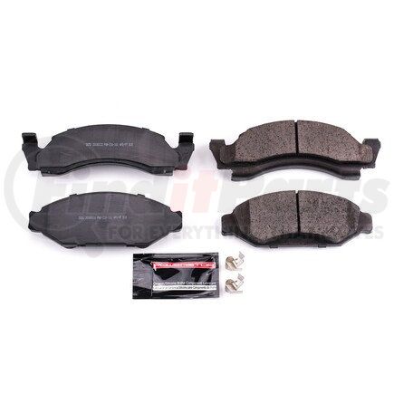 Z23050 by POWERSTOP BRAKES - Z23 EVOLUTION SPORT CARBON-FIBER BRAKE PADS W/ HARDWARE