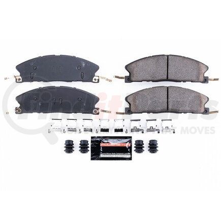 Z23-1611 by POWERSTOP BRAKES - Z23 EVOLUTION SPORT CARBON-FIBER BRAKE PADS W/ HARDWARE