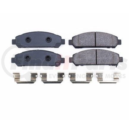 17-1401 by POWERSTOP BRAKES - Z17 EVOLUTION CERAMIC BRAKE PADS W/ HARDWARE