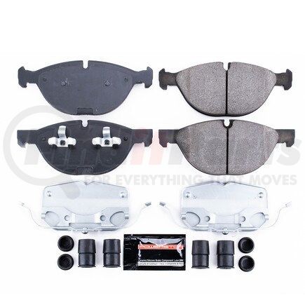 Z231381 by POWERSTOP BRAKES - Z23 EVOLUTION SPORT CARBON-FIBER BRAKE PADS W/ HARDWARE