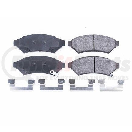 17-1075 by POWERSTOP BRAKES - Z17 EVOLUTION CERAMIC BRAKE PADS W/ HARDWARE