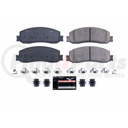 Z231631 by POWERSTOP BRAKES - Z23 EVOLUTION SPORT CARBON-FIBER BRAKE PADS W/ HARDWARE