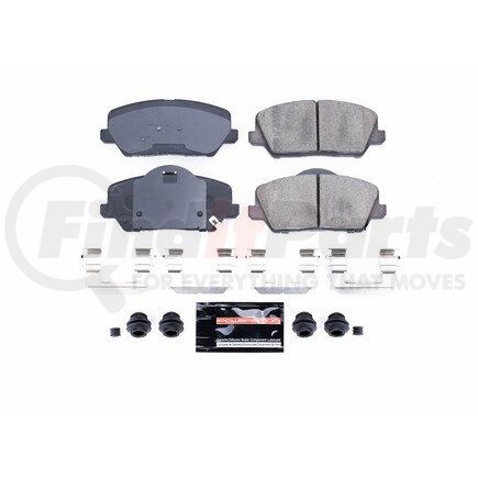 Z231735 by POWERSTOP BRAKES - Z23 EVOLUTION SPORT CARBON-FIBER BRAKE PADS W/ HARDWARE