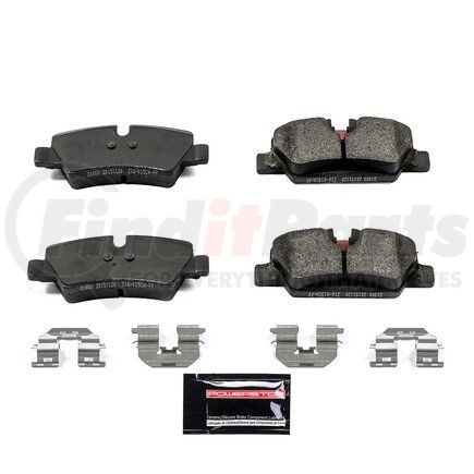 Z231800 by POWERSTOP BRAKES - Z23 EVOLUTION SPORT CARBON-FIBER BRAKE PADS W/ HARDWARE