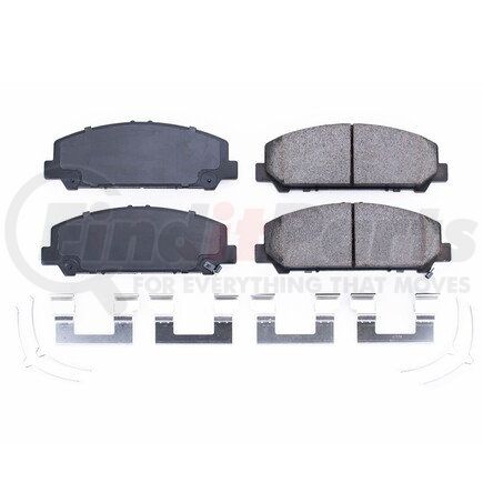 17-1509 by POWERSTOP BRAKES - Z17 EVOLUTION CERAMIC BRAKE PADS W/ HARDWARE