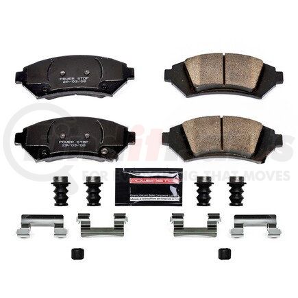 Z231076 by POWERSTOP BRAKES - Z23 EVOLUTION SPORT CARBON-FIBER BRAKE PADS W/ HARDWARE