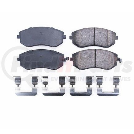 17-929 by POWERSTOP BRAKES - Z17 EVOLUTION CERAMIC BRAKE PADS W/ HARDWARE