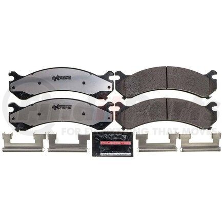 Z36-784 by POWERSTOP BRAKES - Z36 TRUCK & TOW CARBON-FIBER CERAMIC BRAKE PADS W/ HARDWARE