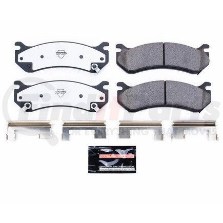 Z37785 by POWERSTOP BRAKES - Z37 TOP COP CARBON-FIBER CERAMIC BRAKE PADS W/ HARDWARE