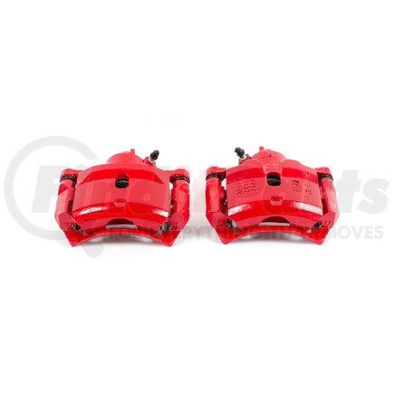 S1334 by POWERSTOP BRAKES - Red Powder Coated Calipers