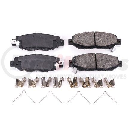 17-572 by POWERSTOP BRAKES - Z17 EVOLUTION CERAMIC BRAKE PADS W/ HARDWARE