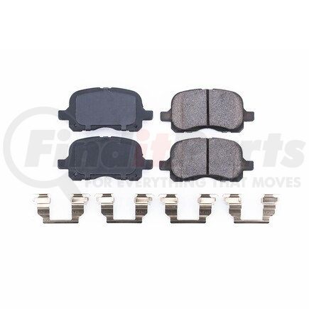 17-741 by POWERSTOP BRAKES - Z17 EVOLUTION CERAMIC BRAKE PADS W/ HARDWARE