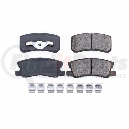 17-868 by POWERSTOP BRAKES - Z17 EVOLUTION CERAMIC BRAKE PADS W/ HARDWARE