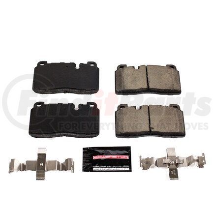 Z231663 by POWERSTOP BRAKES - Z23 EVOLUTION SPORT CARBON-FIBER BRAKE PADS W/ HARDWARE