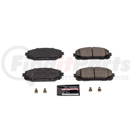 Z231843 by POWERSTOP BRAKES - Z23 EVOLUTION SPORT CARBON-FIBER BRAKE PADS W/ HARDWARE