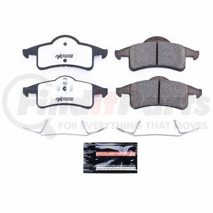 Z26791 by POWERSTOP BRAKES - Z26 STREET PERFORMANCE CARBON-FIBER CERAMIC BRAKE PADS W/ HARDWARE